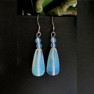 Sterling silver opalite dangle earrings 🆕
